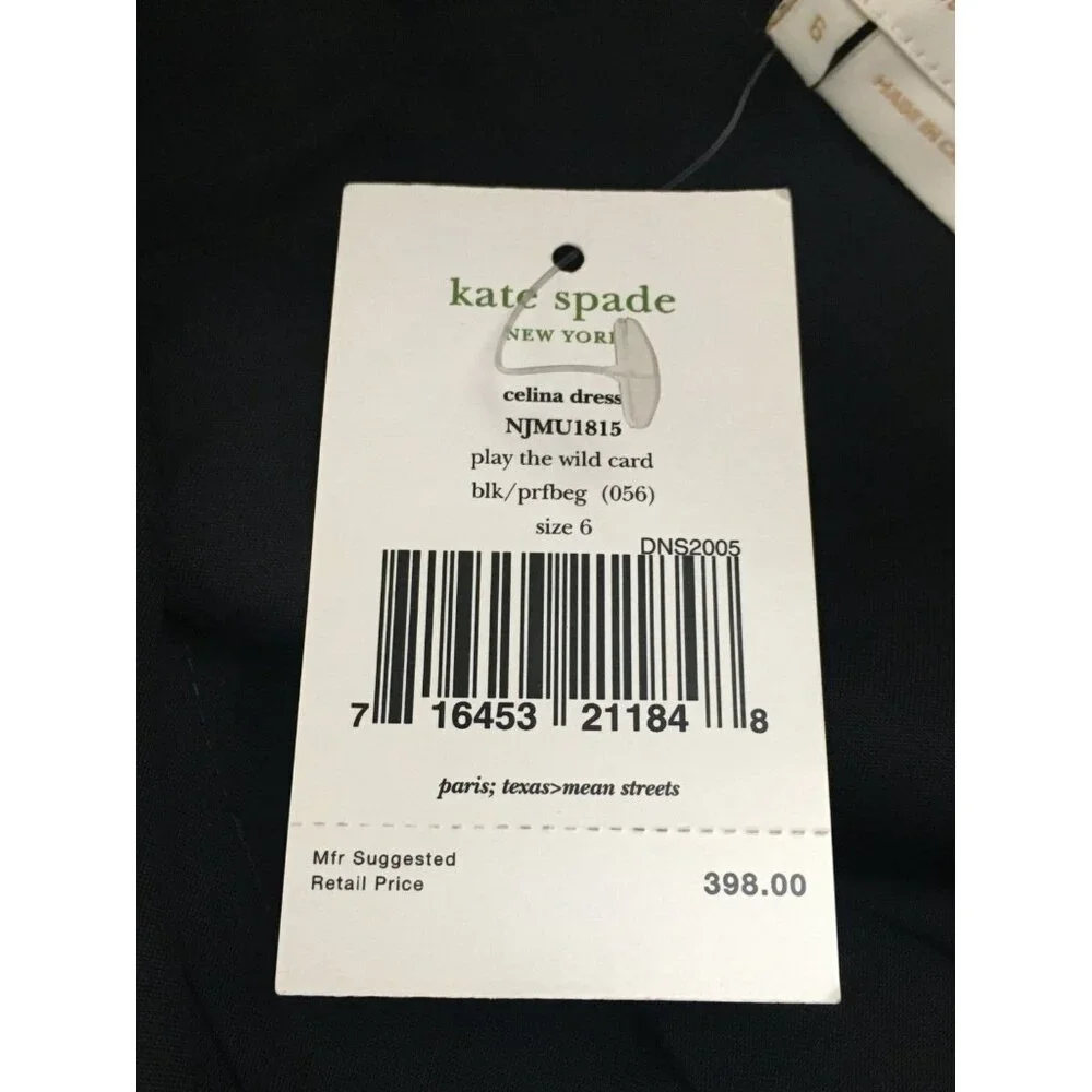 Kate Spade New York Celina Dress Sz 6 Seen Zooey Deschanel/Taylor Swift NO BELT - Picture 6 of 8